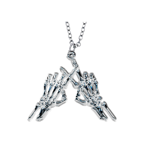 Skeleton Hands Necklace
